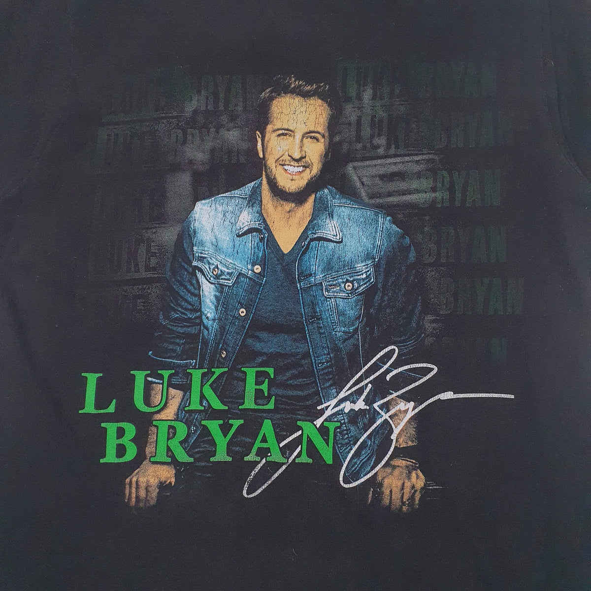 Mens Black The Concert Tee Luke Bryant  T Shirt