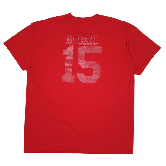 Mens Red Fruit Of The Loom Union Federal Bombers  T Shirt