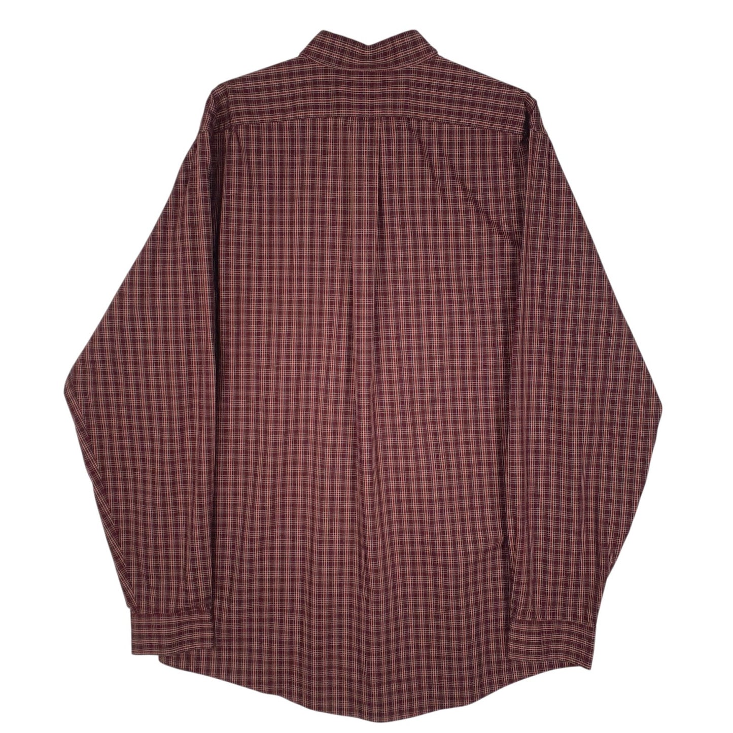 Mens Burgundy Eddie Bauer   Shirt