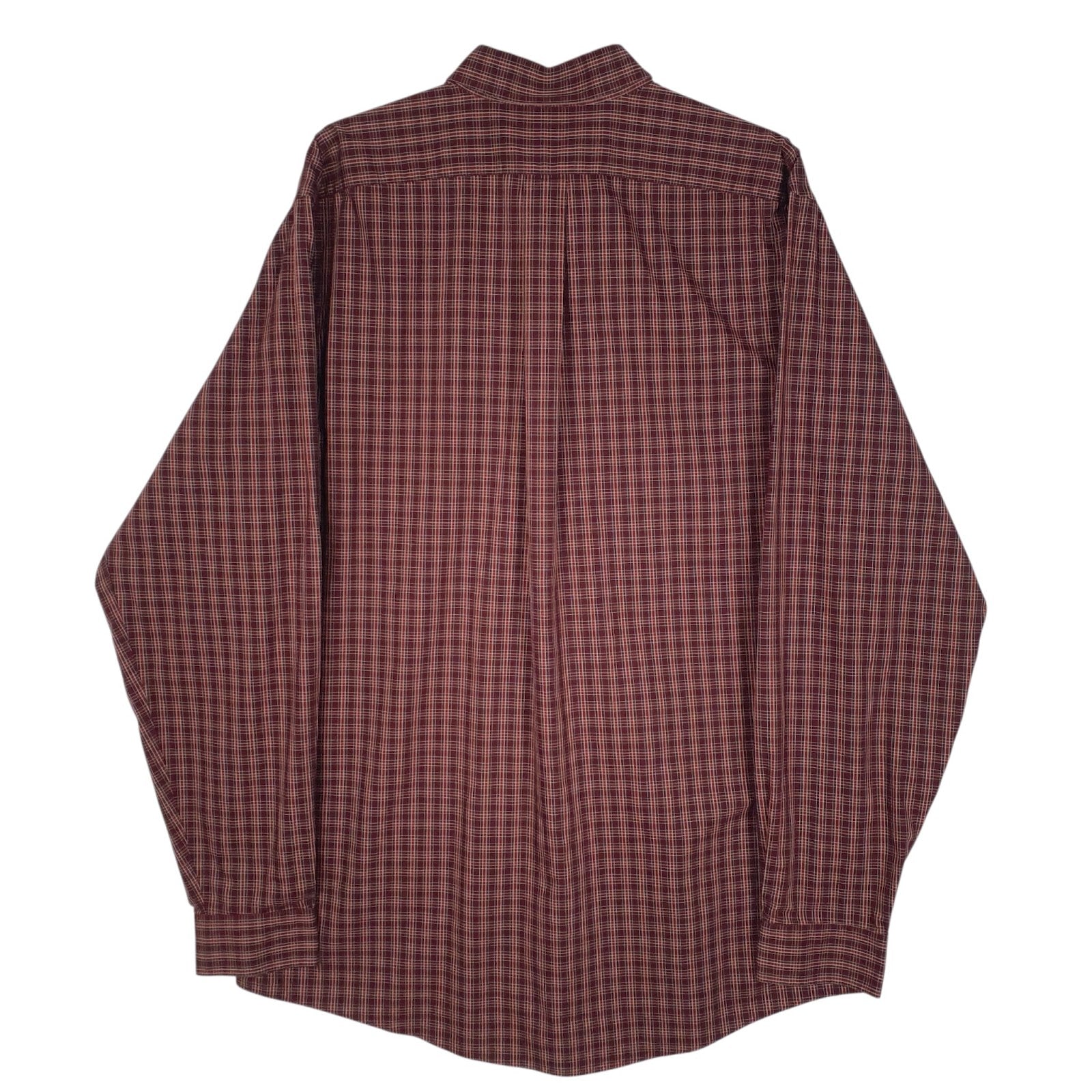 Mens Burgundy Eddie Bauer   Shirt