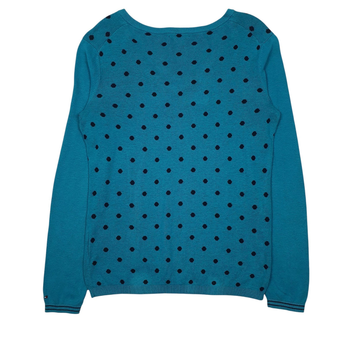 Womens Blue Tommy Hilfiger  V Neck Jumper