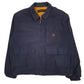 Mens Navy Tommy Hilfiger Vintage 00s Padded Reversable Fleece Crewneck Coat