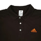 Mens Brown Adidas  Hoodie Polo Shirt