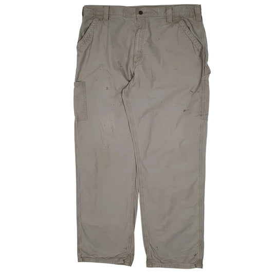 Mens Grey Carhartt B151 Carpenter Trousers