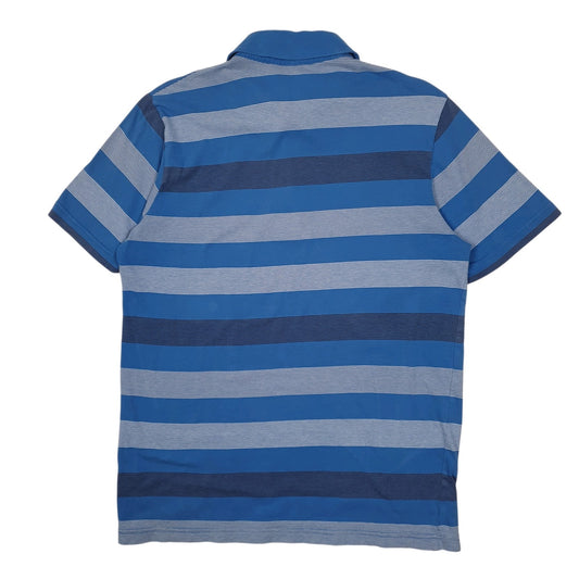 Mens Blue Puma  Hoodie Polo Shirt