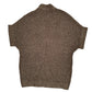 Womens Brown George Chunky Knit Throw Shoal Cardigan Jumper