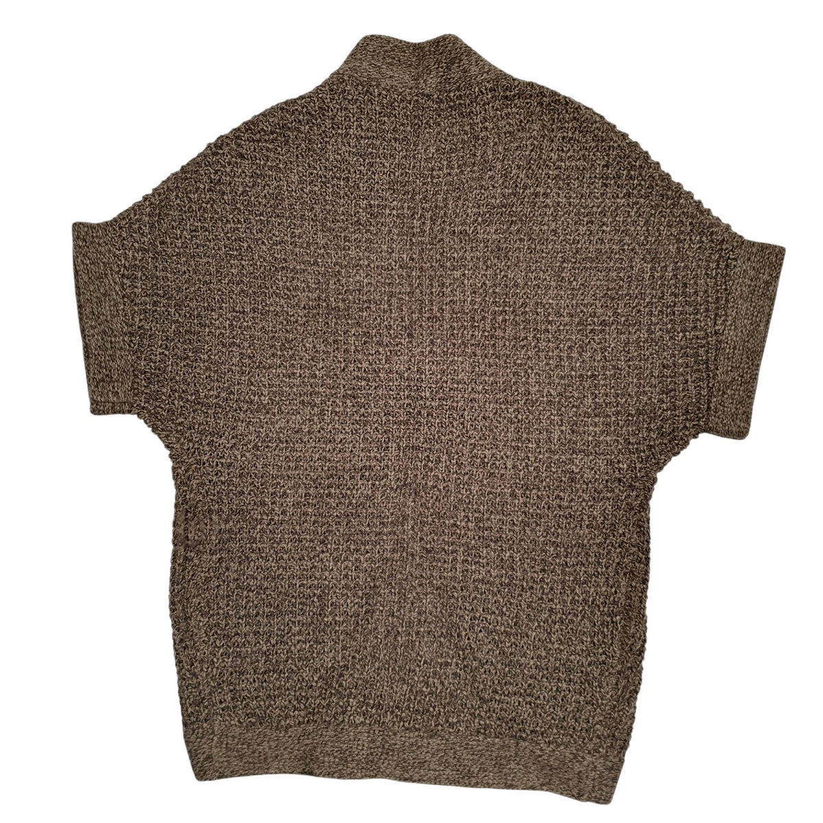 Womens Brown George Chunky Knit Throw Shoal Cardigan Jumper