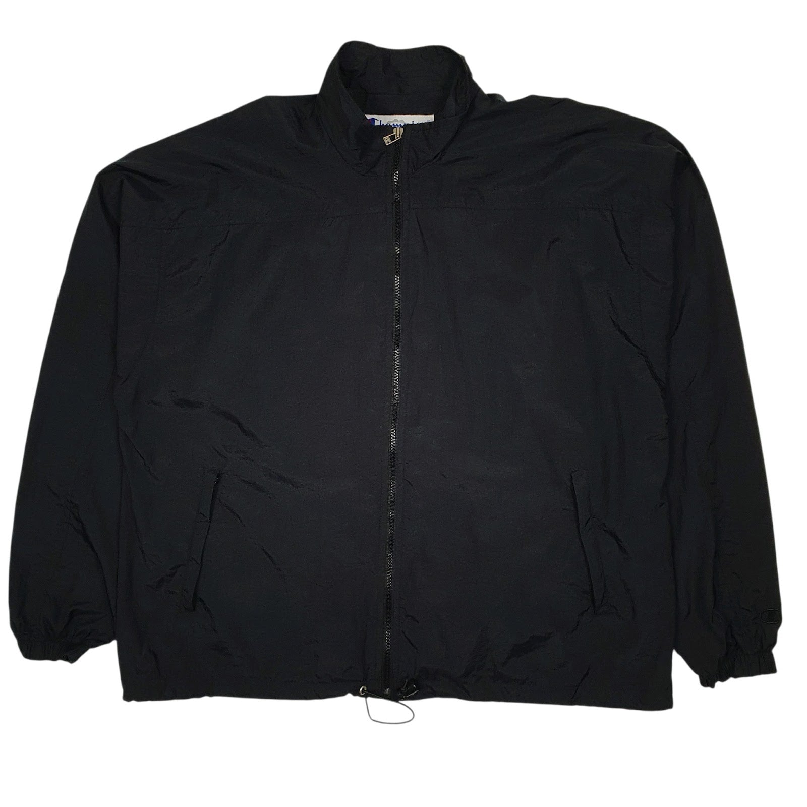Mens Black Champion  Quarter Zip Coat