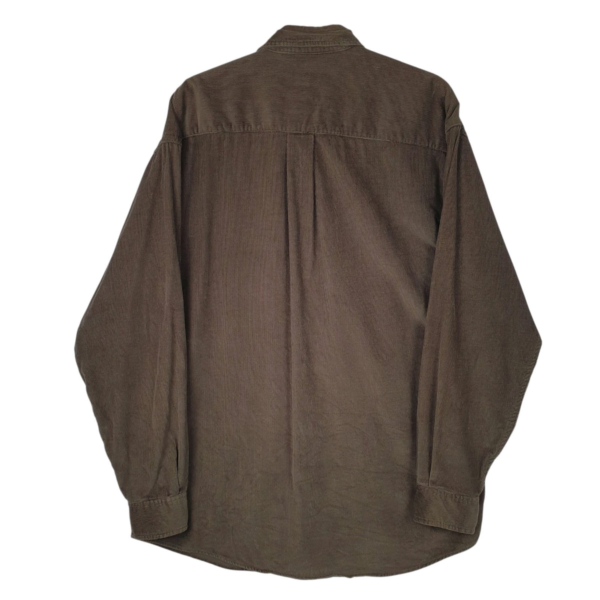 Mens Green Eddie Bauer Corduroy  Shirt