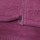 Mens Burgundy Champion Sherpa Retro Pile Full Zip Jumper