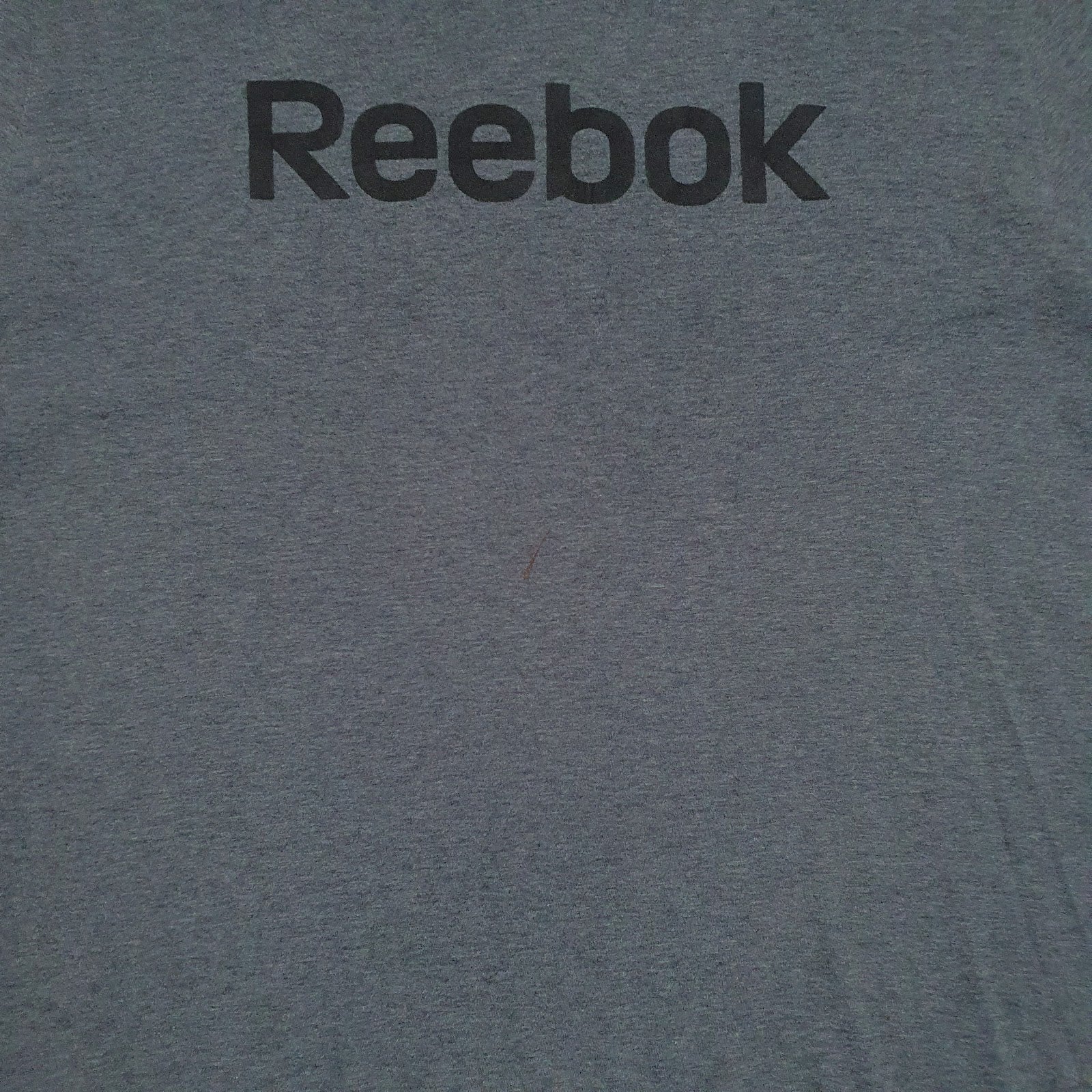 Mens Grey Reebok Spellout  T Shirt