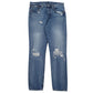 Mens Blue Levis Distressed 501 JeansW32 L32