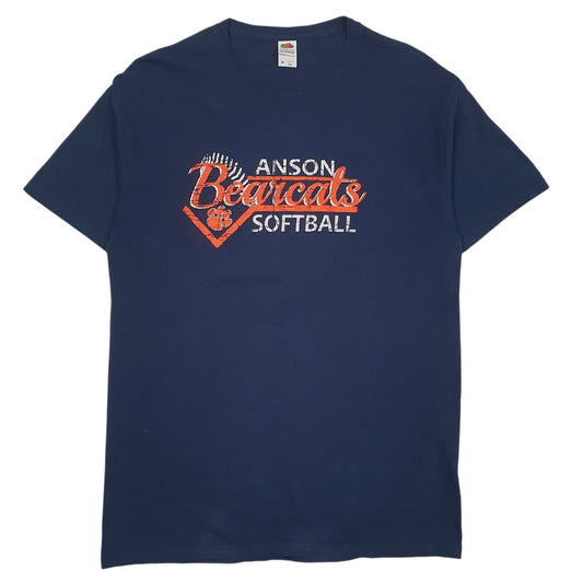 Mens Navy Fruit Of The Loom Anson Bearcats Softball Short Sleeve T Shirt