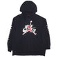Mens Black Nike Air Jordan Spellout Hoodie Jumper