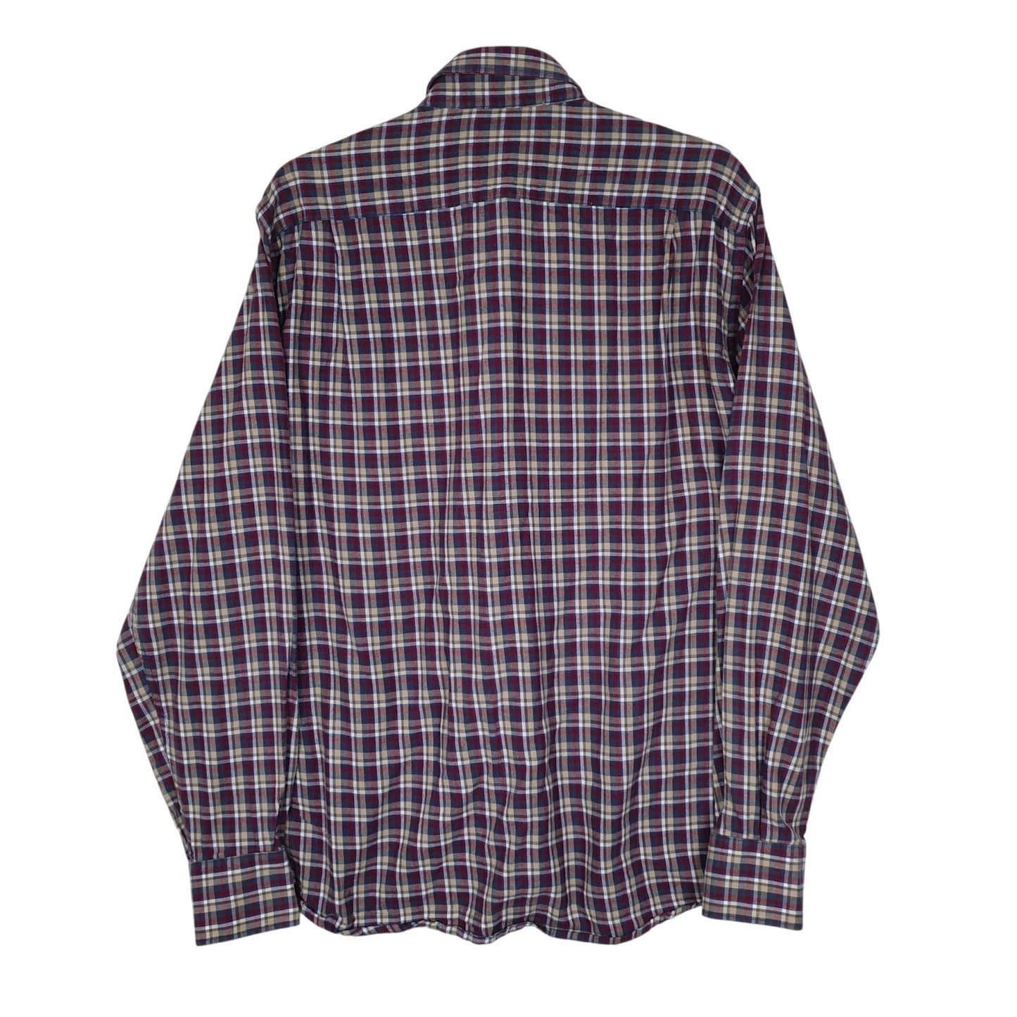 Mens Navy Sea Barrier Plaid Flannel  Shirt