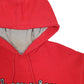 Mens Red Champion Spellout Hoodie Jumper