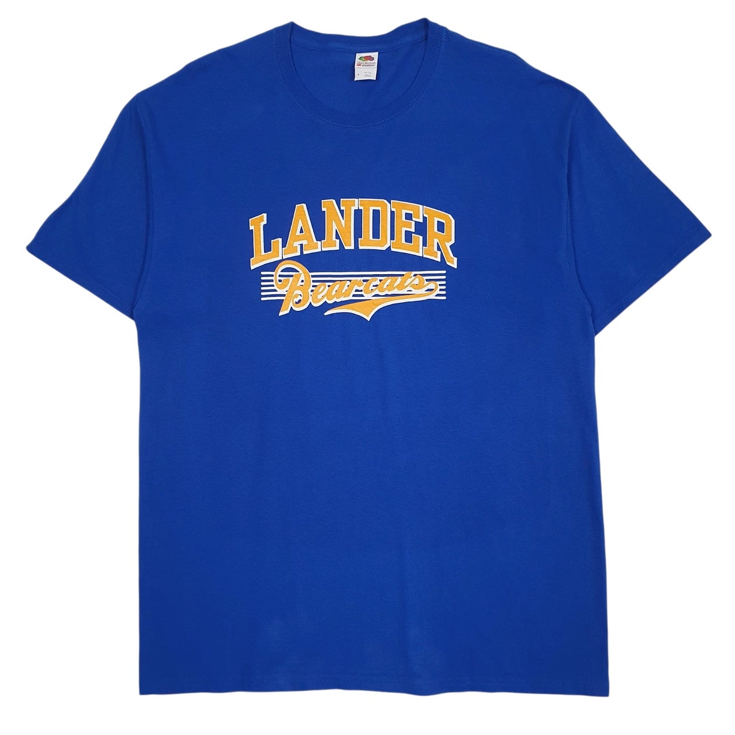 Mens Blue Fruit Of The Loom Lander Bearcats Short Sleeve T Shirt