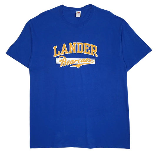 Mens Blue Fruit Of The Loom Lander Bearcats Short Sleeve T Shirt