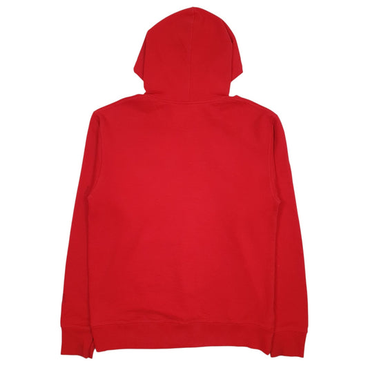 Mens Red Champion Spellout Hoodie Jumper