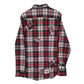 Mens Red Cheap Monday Plaid Flannel  Shirt