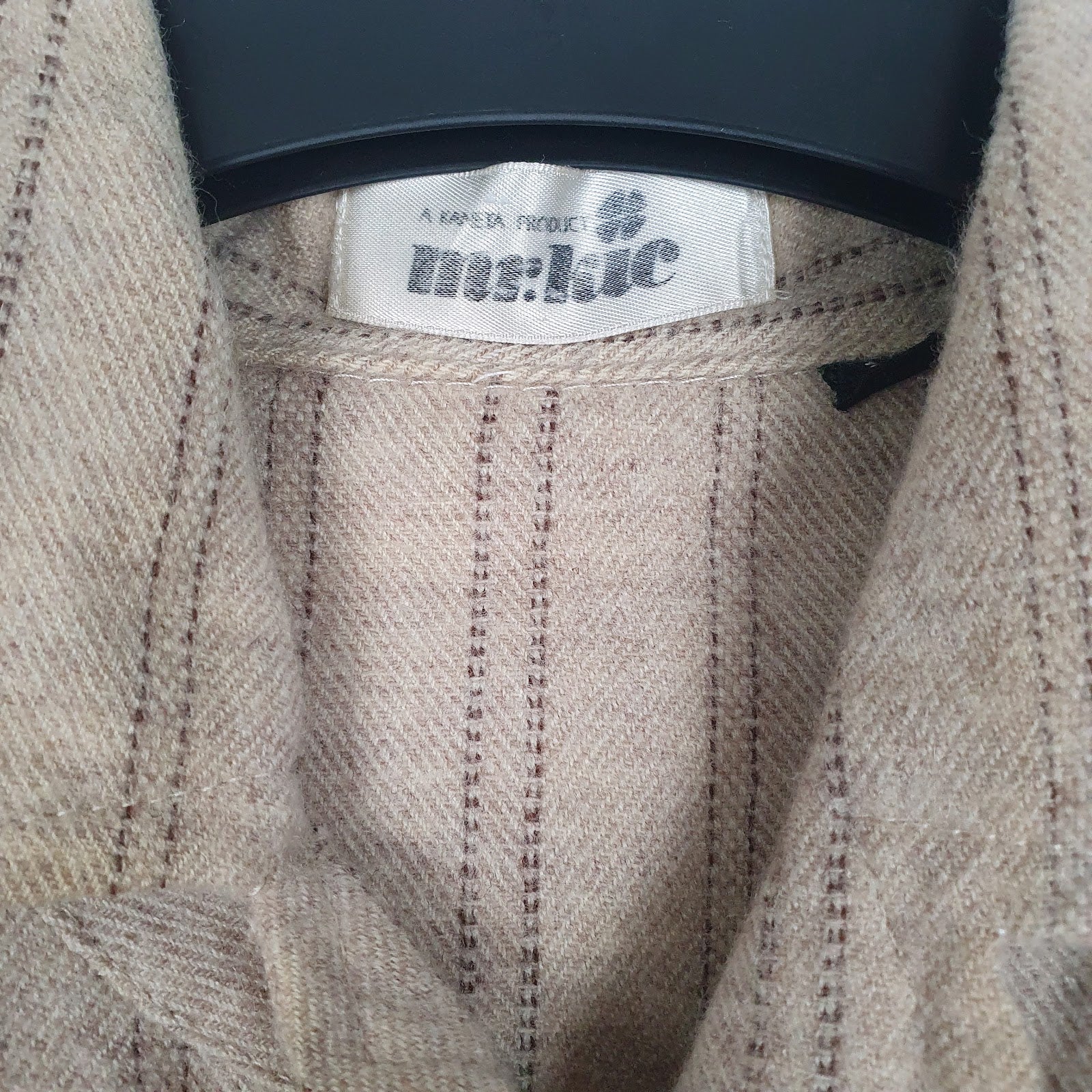 Mens Beige Mr. Kic Flannel  Shirt