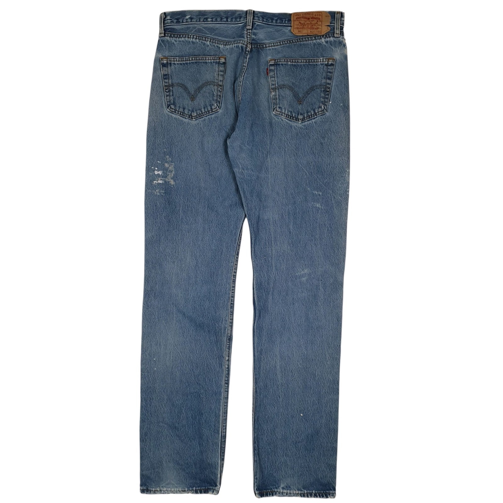Mens Blue Levis Distressed Vintage 00s  Jeans