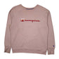 Womens Pink Champion  Crewneck Jumper