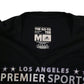 Mens Black Adidas Los Angeles Premier Sports  T Shirt