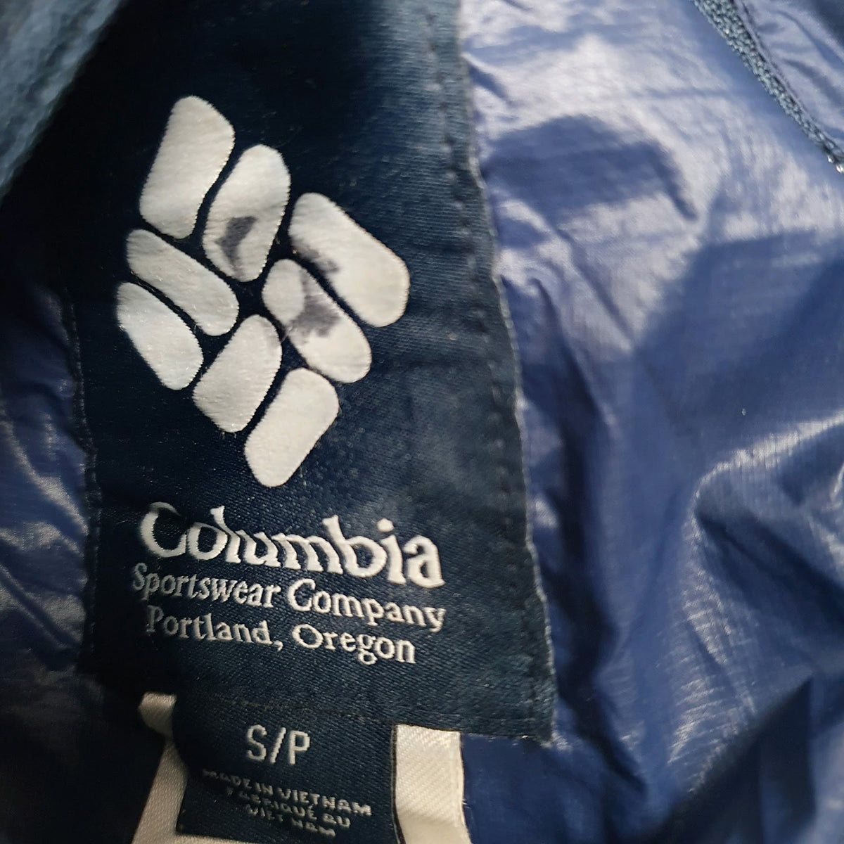 Mens Navy Columbia Sportswear Company Reversable Full Zip Jumper