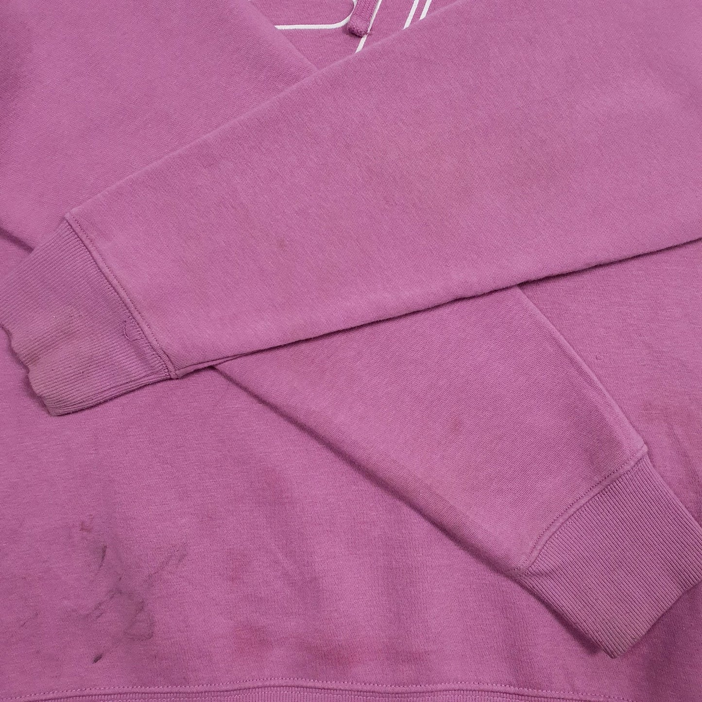Womens Pink Fila Spellout Hoodie Jumper