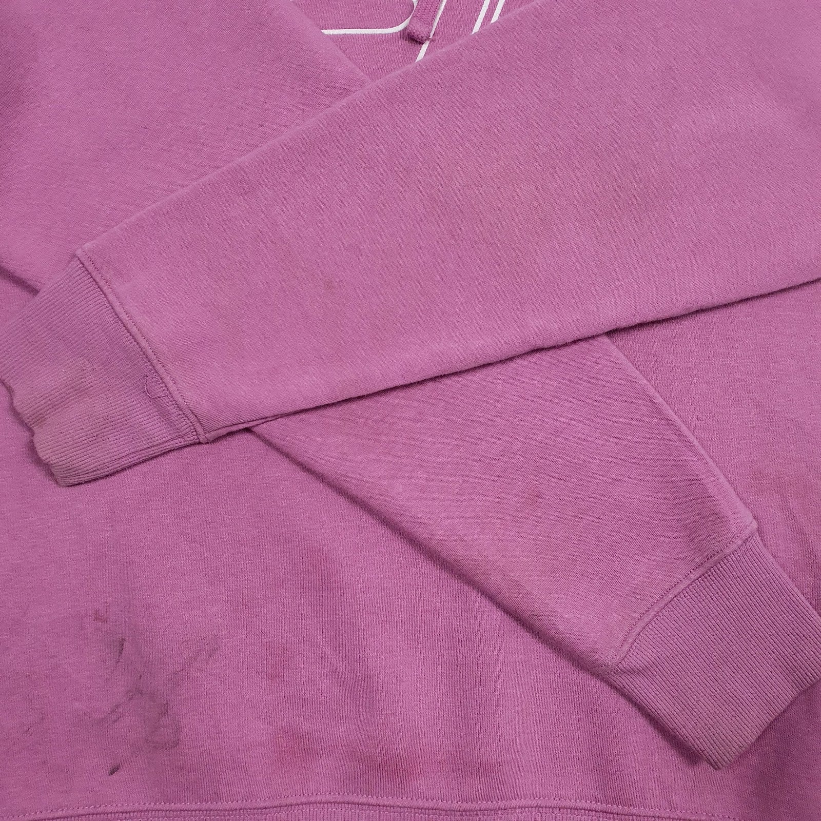 Womens Pink Fila Spellout Hoodie Jumper