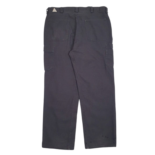 Mens Grey Red Kap Workwear Double Knee  Trousers