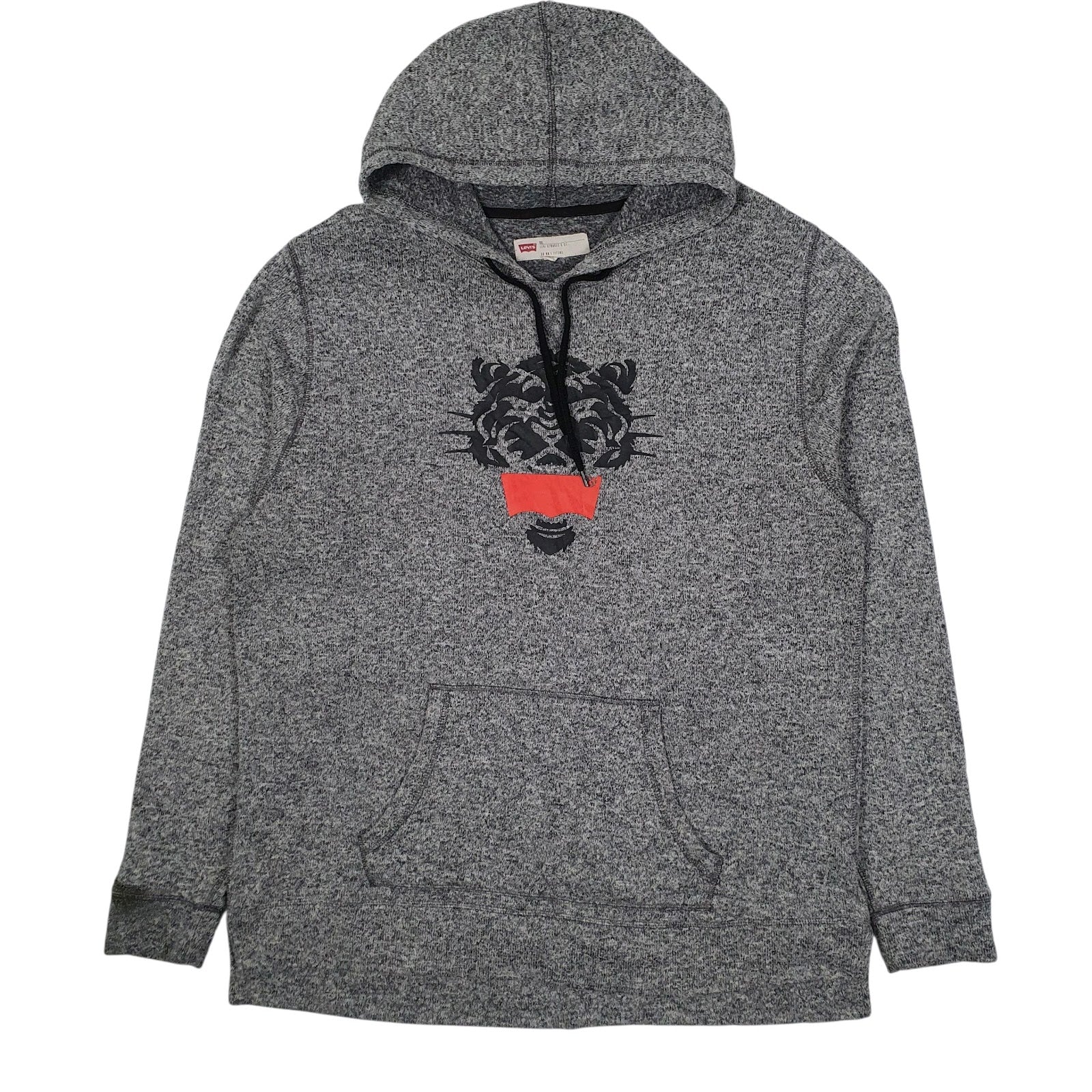 Mens Grey Levis  Hoodie Jumper