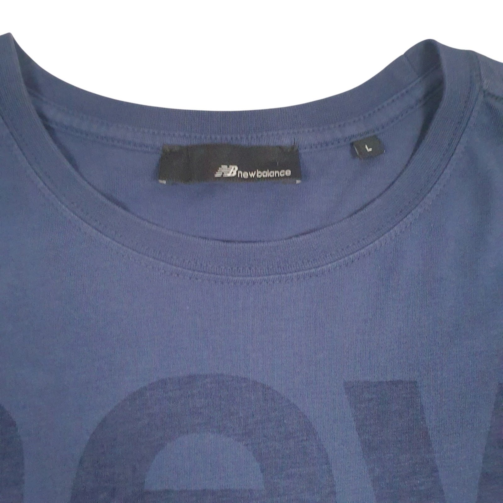 Mens Navy New Balance   T Shirt