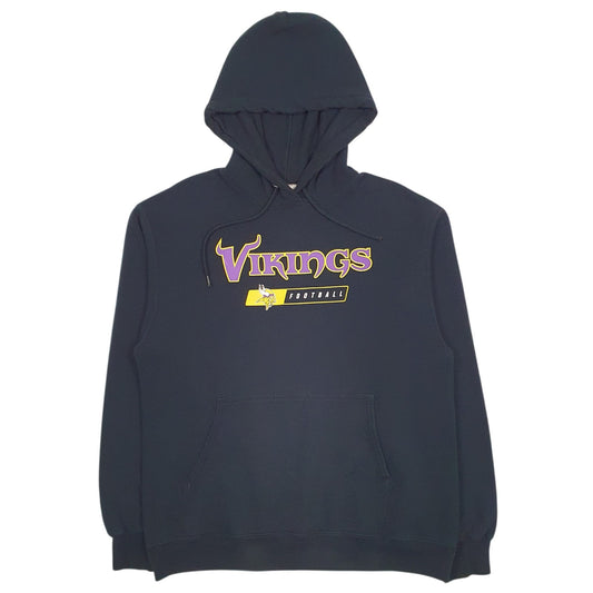 Mens Black NFL Minnesota Vikings Hoodie Jumper