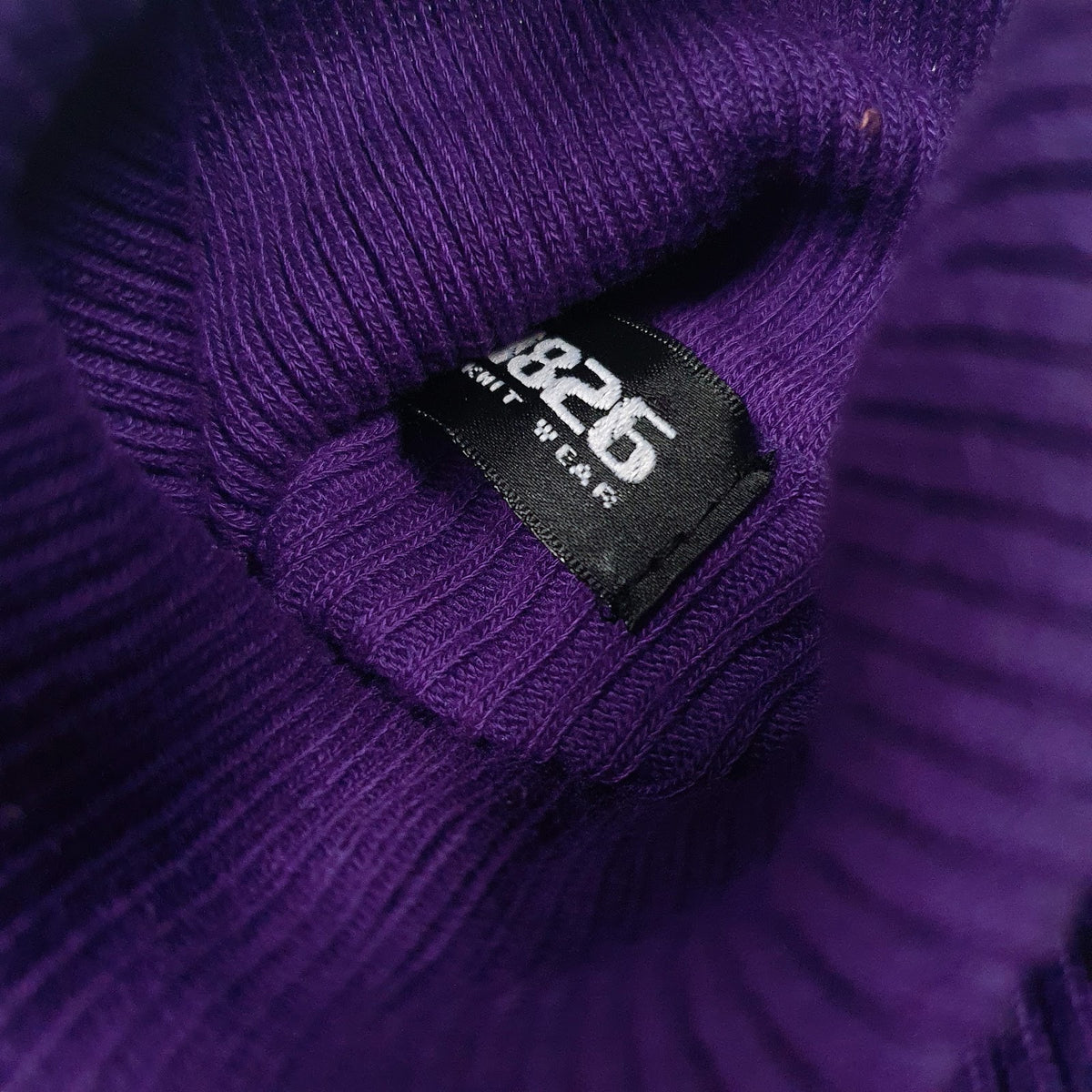 Womens Purple 1826  Turtle Neck Jumper