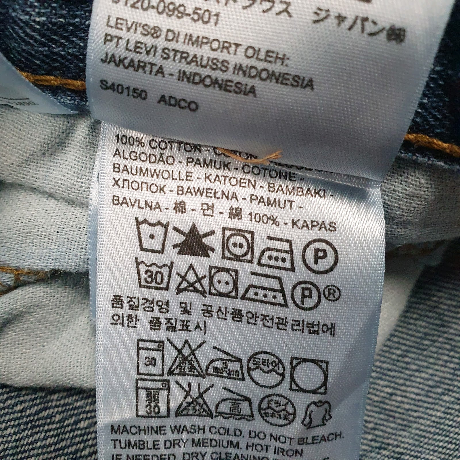 Mens Blue Levis   Jeans