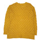 Womens Yellow Lane Bryant Knit Crewneck Jumper