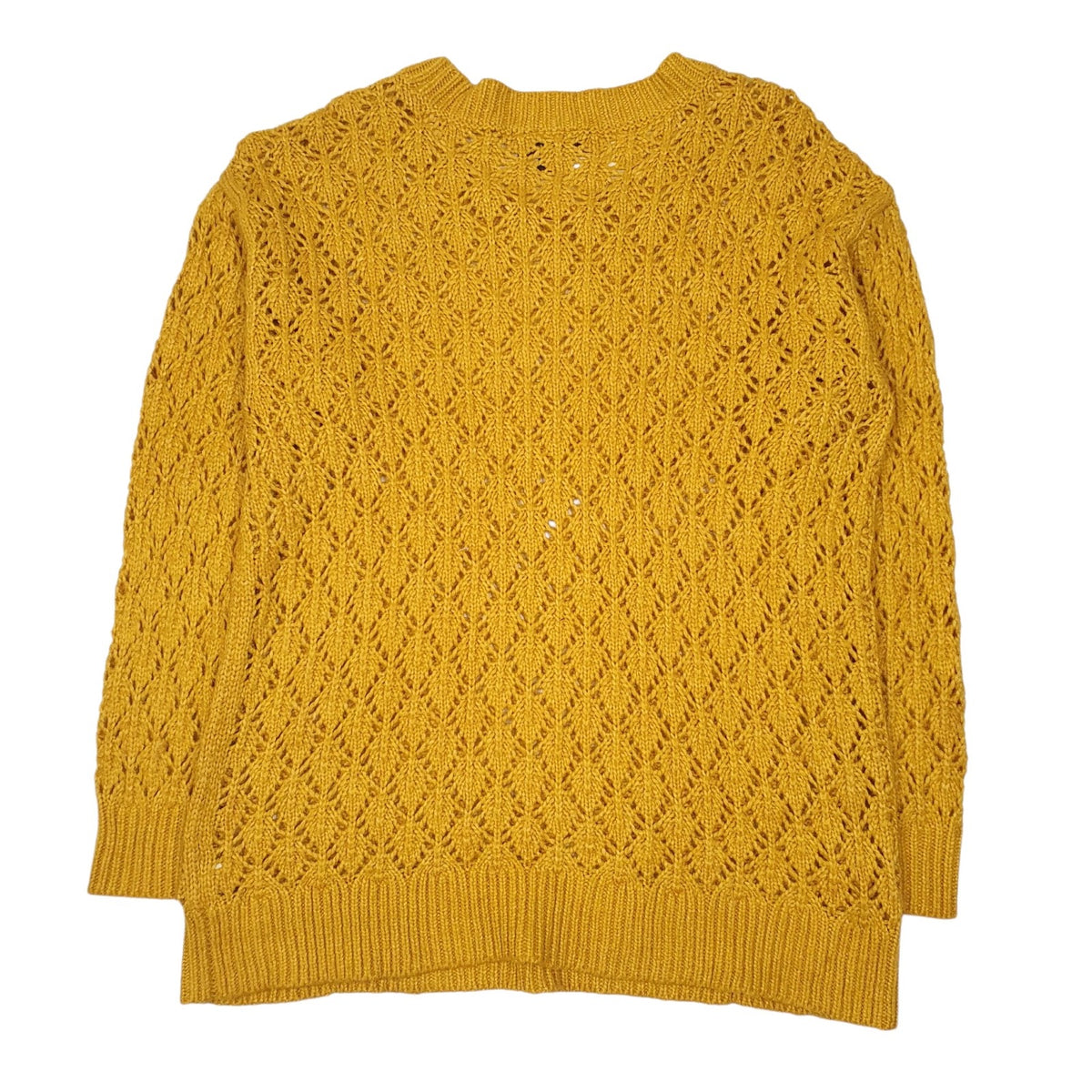 Womens Yellow Lane Bryant Knit Crewneck Jumper
