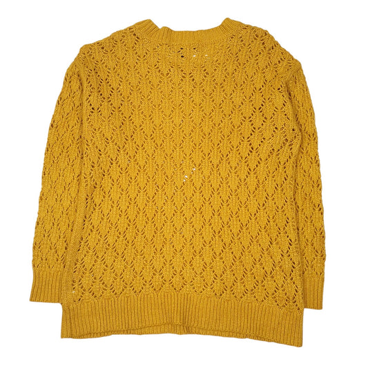 Womens Yellow Lane Bryant Knit Crewneck Jumper