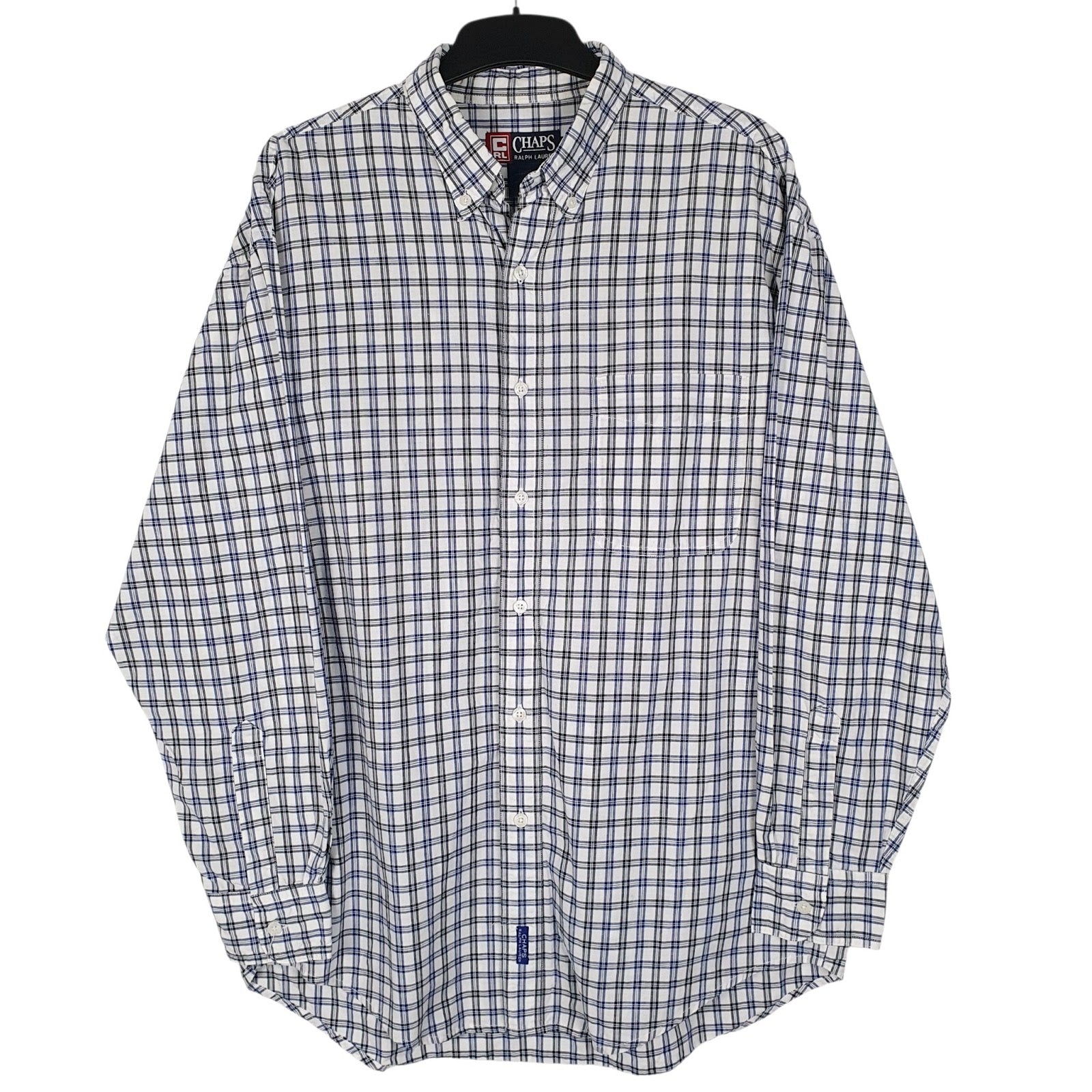 Mens Blue Ralph Lauren Vintage 90s Long Sleeve Shirt