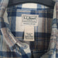 Mens Grey L.L.Bean Flannel  Shirt