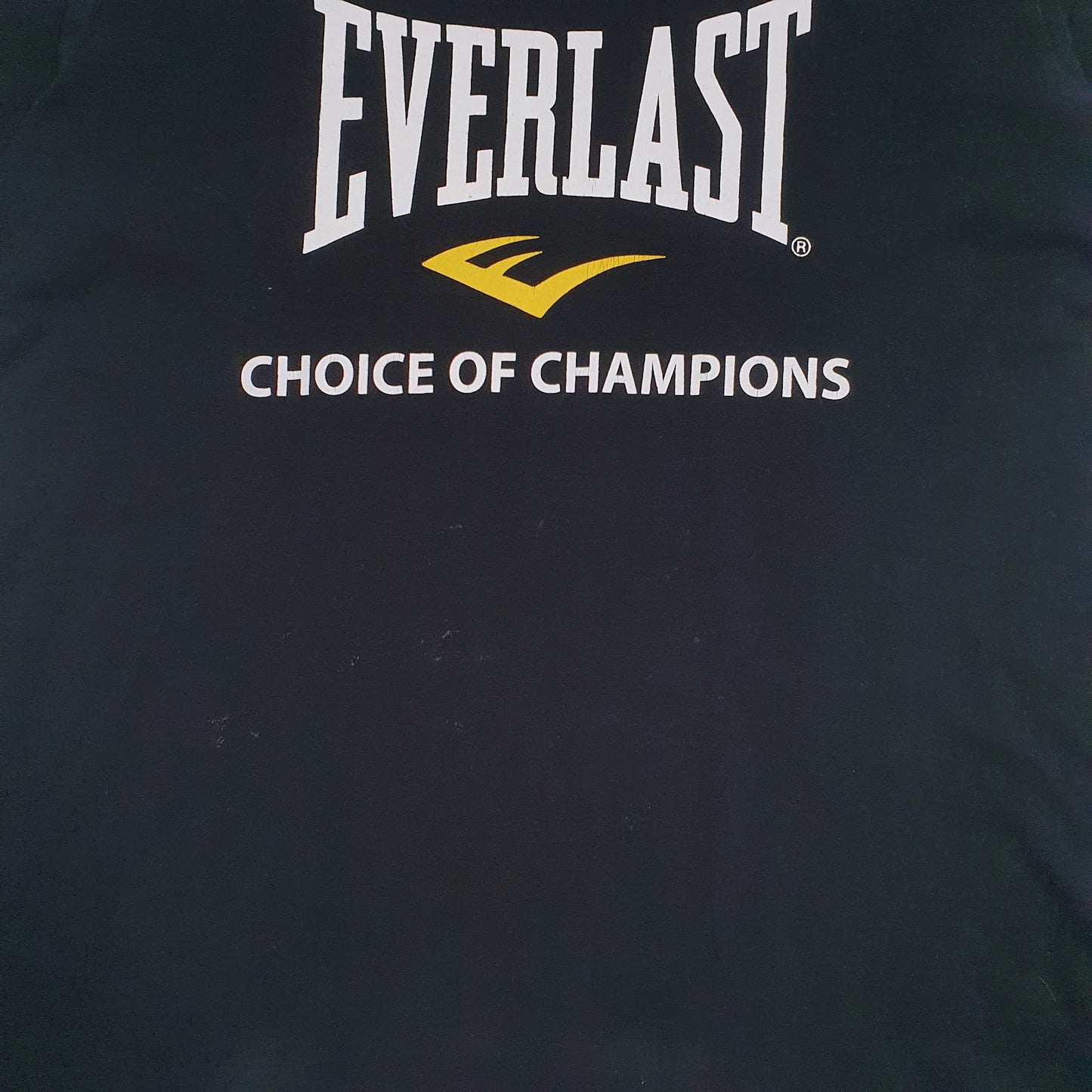 Mens Black Everlast Spellout  T Shirt