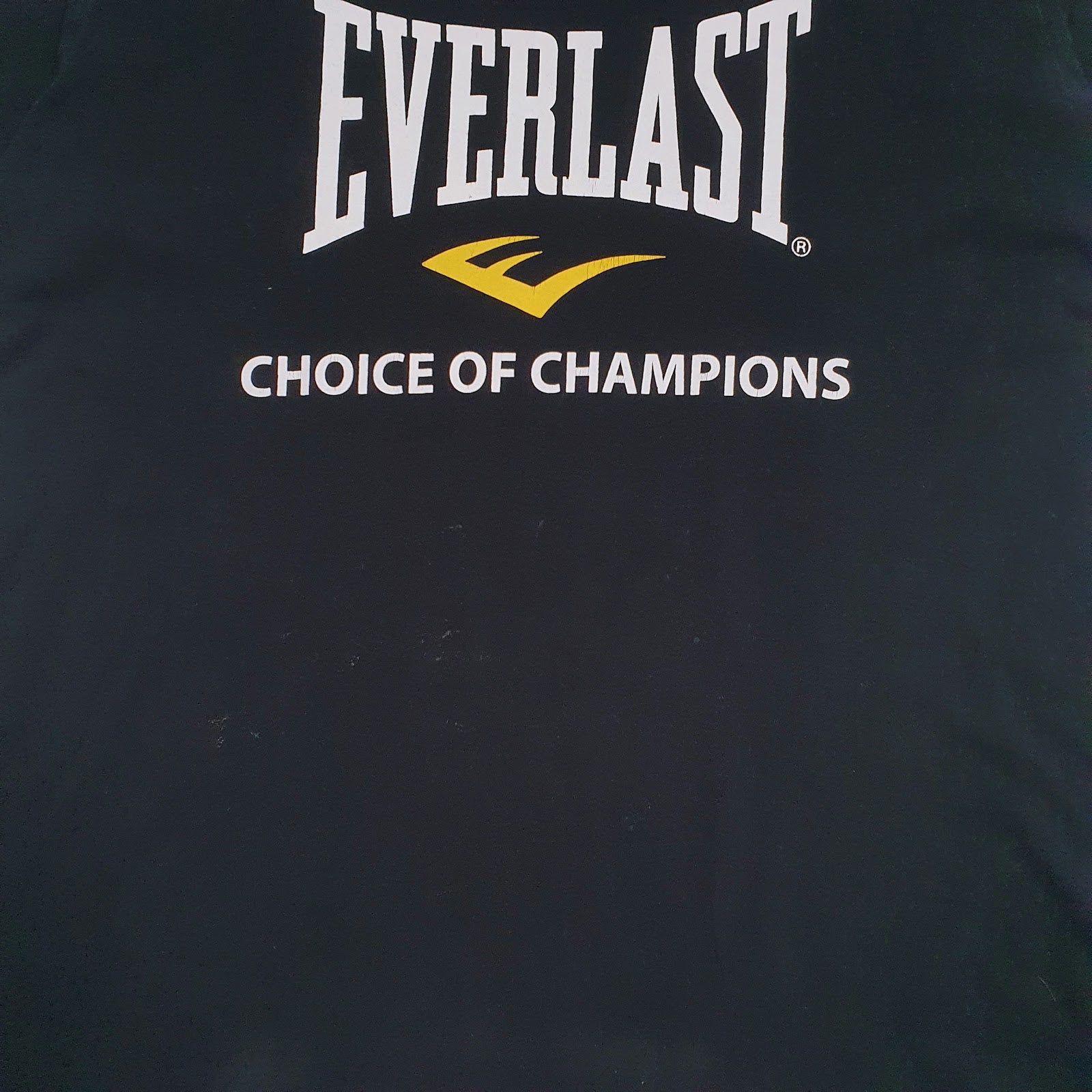 Mens Black Everlast Spellout  T Shirt