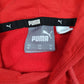Mens Red Puma Spellout Hoodie Jumper