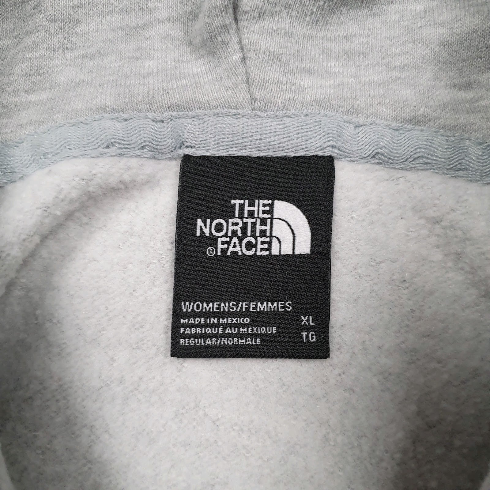 Womens Grey The North Face Spellout Hoodie Jumper