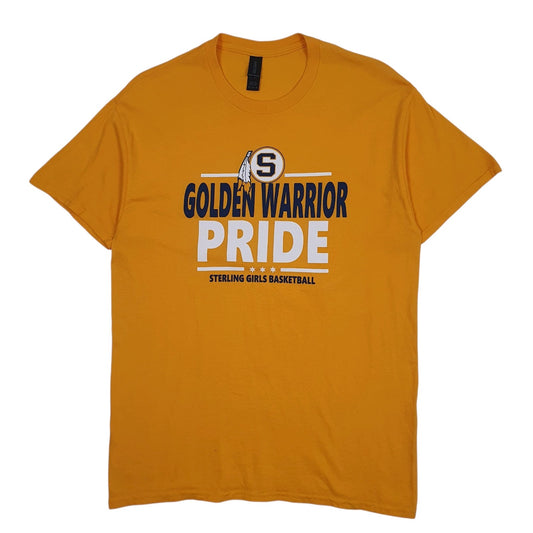 Mens Yellow Gildan Golden Warrior Pride Short Sleeve T Shirt