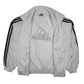 Mens White Adidas Vintage 90s Crewneck Coat