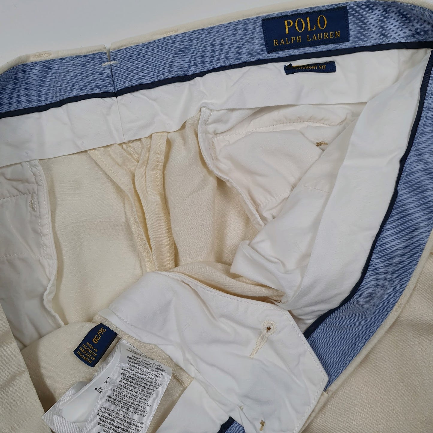 Mens Cream Polo Ralph Lauren   Trousers