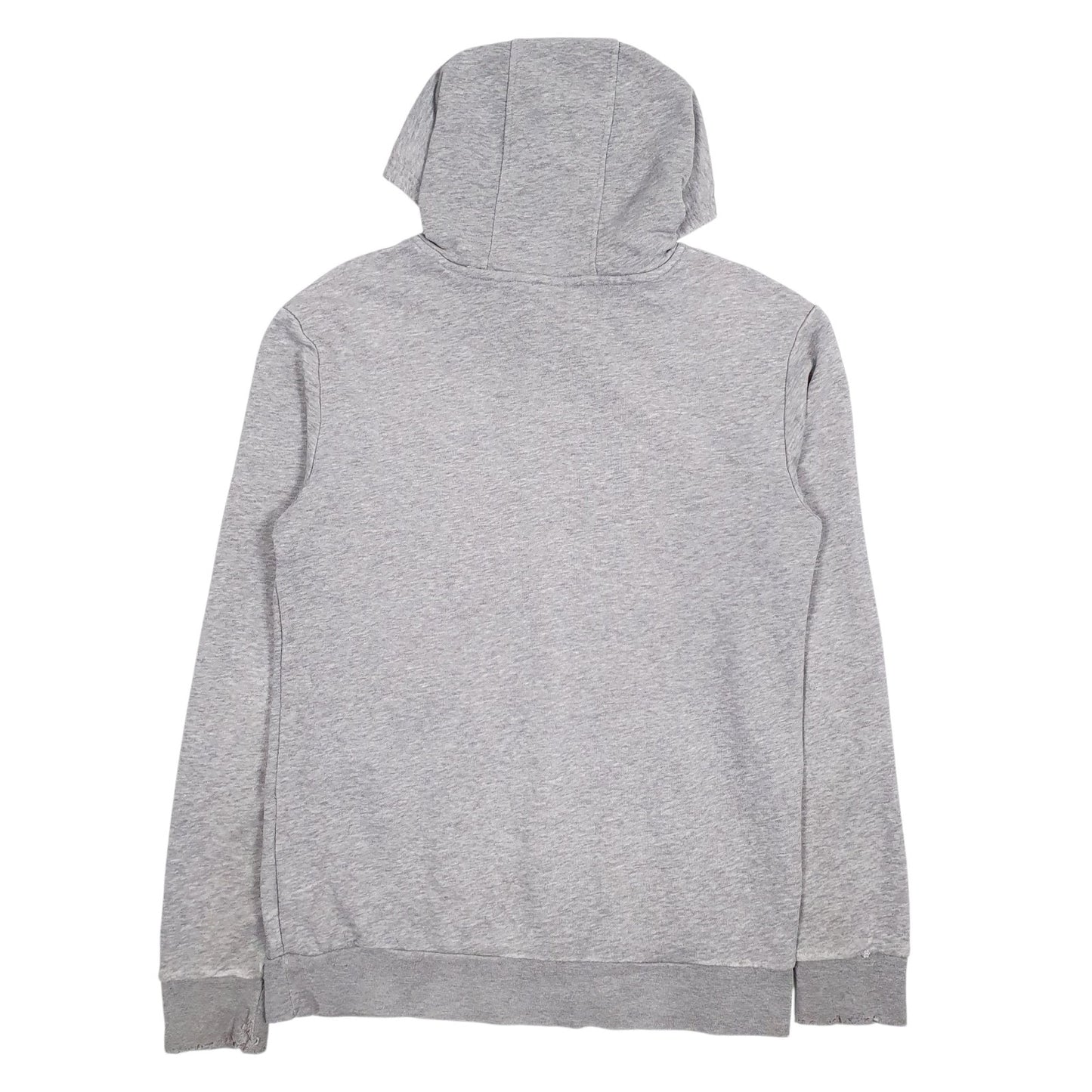 Mens Grey Adidas Spellout Hoodie Jumper